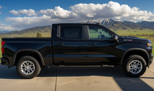 Silverado ZR2 / Bison Snap On Side Steps for AEV sliders - High