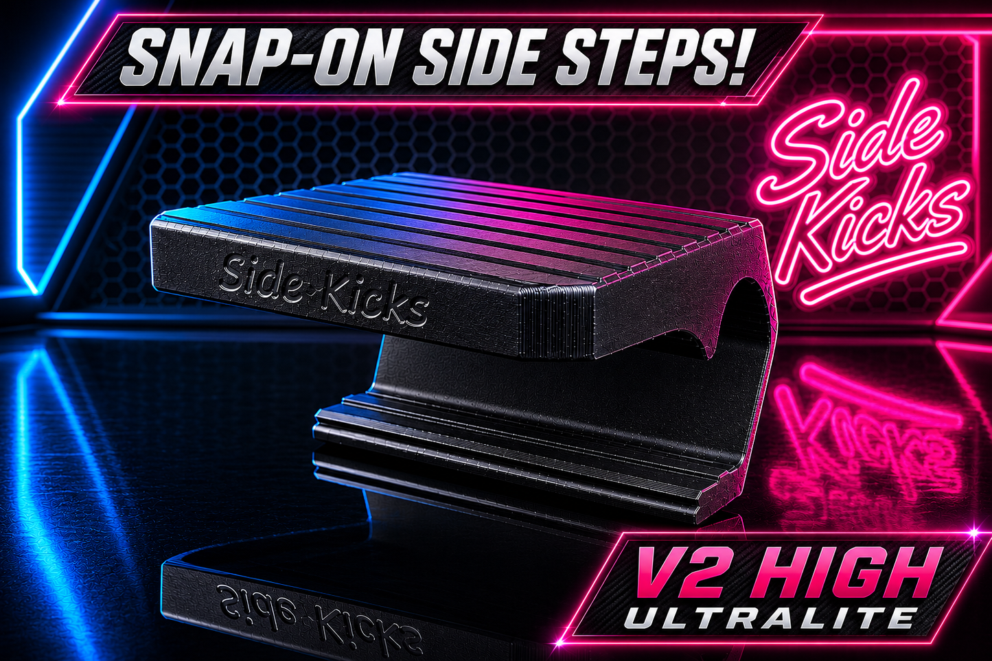 Gen 3 ZR2/AT4X Snap-On Steps - V2 High Ultra-Lite - (2023-2026)