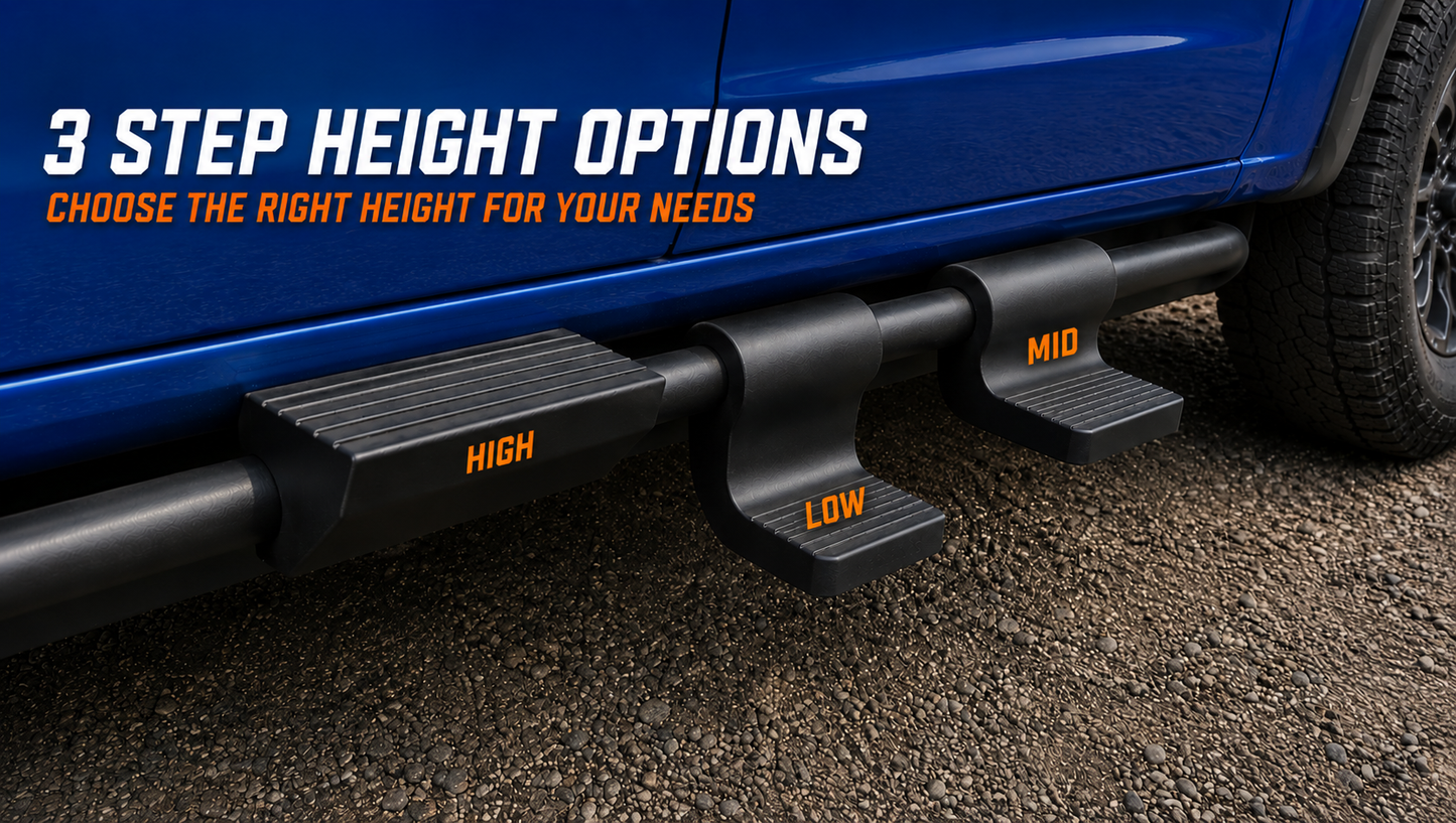 Gen 2 ZR2/AT4X Snap-On Side Steps - Low - (2015-2022)