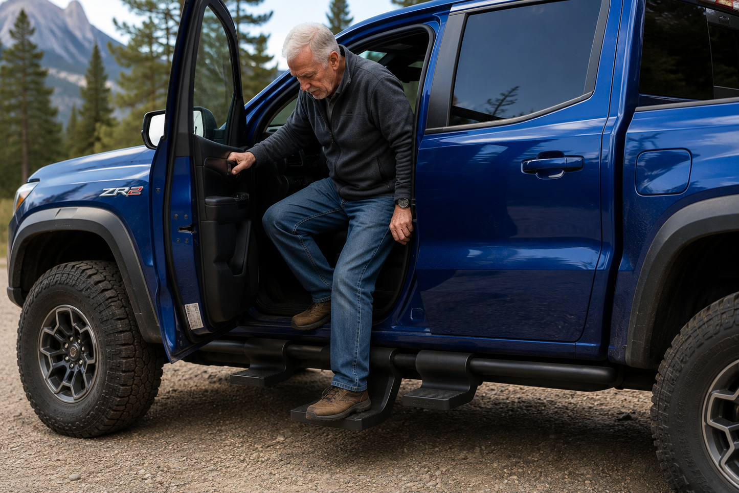 Gen 2 ZR2/AT4X Snap-On Side Steps - Low - (2015-2022)
